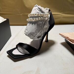 Badgley Mischka Women's Loretta Sandals Black Size 9 NEW